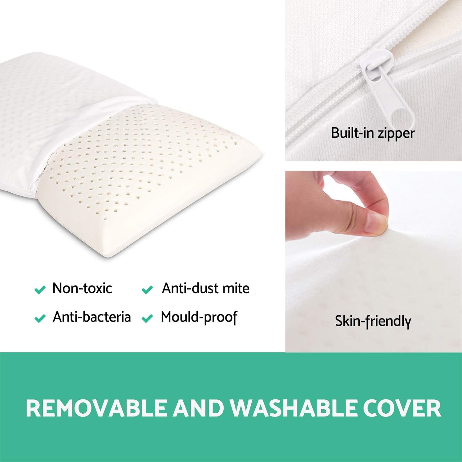 Natural Dunlop Latex Pillow King Size — image 12