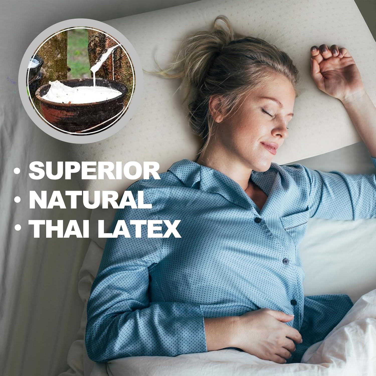 Natural Dunlop Latex Pillow Queen Size — image 11